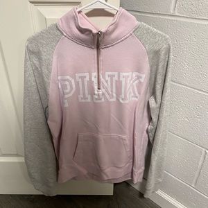 Pink cowl neck sweatshirt